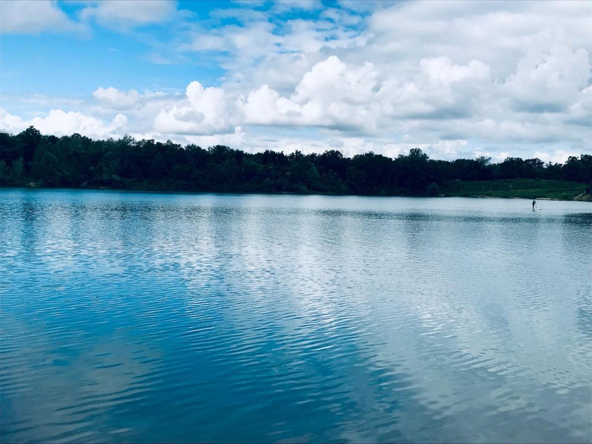 Schlafen unterm Sternenhimmel am Baggersee Steinenstadt Neuenburg am Rhein Exterior foto